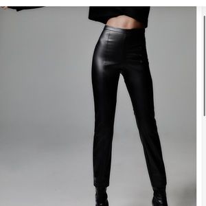 Zara Leather leggings